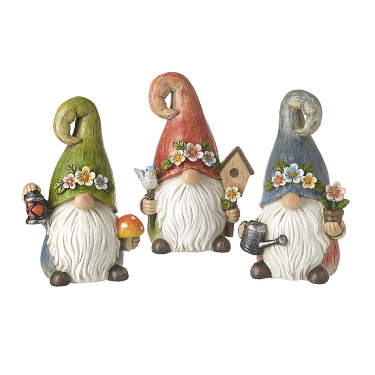 Marlow Home Co. Andreca Gnomes Polyresin Garden Statue Wayfair.co.uk